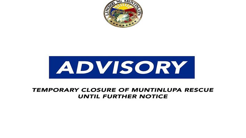 Operasyon ng Emergency Medical Services ng Muntinlupa Rescue suspendido; 3 ambulance personnel nagpositibo sa COVID-19