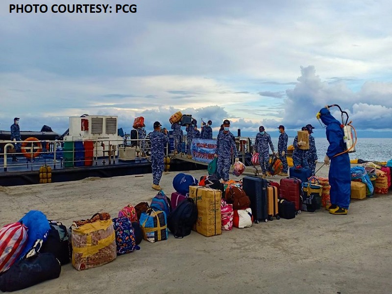 65 LSIs nakauwi na ng Bohol ayon sa Coast Guard