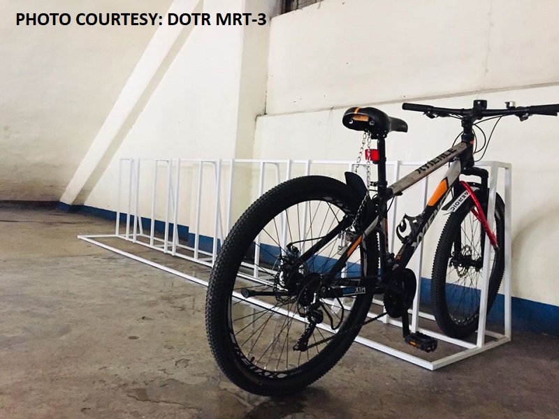 LOOK: Bike racks maari nang magamit ng mga pasahero ng MRT-3