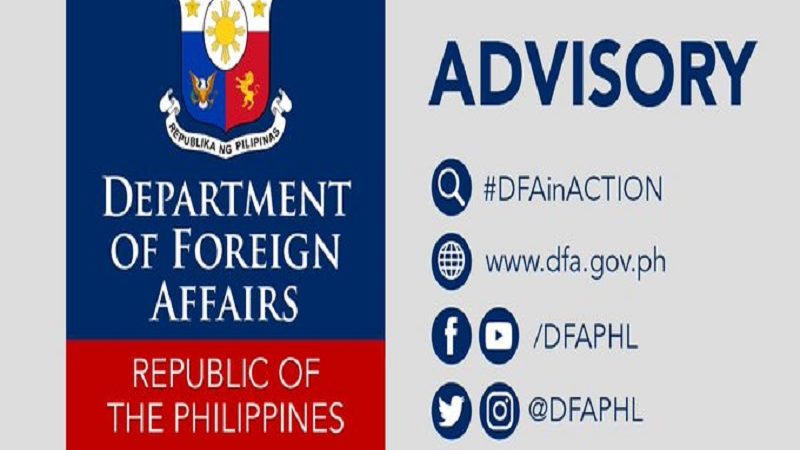 Consular office ng DFA sa NCR, Bulacan, at ilang bahagi ng CALABARZON suspendido na simula bukas