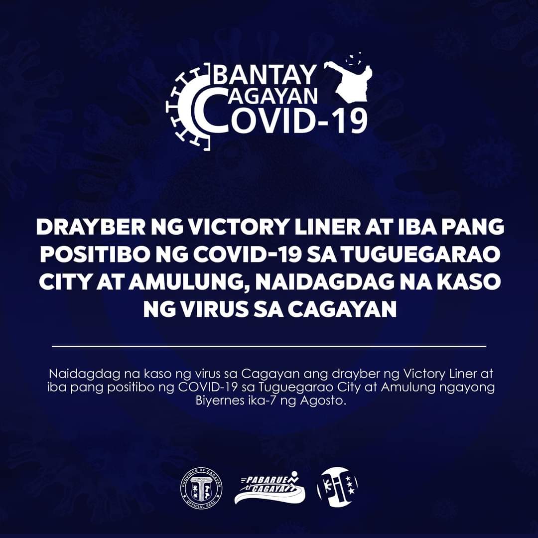 Driver ng Victory Liner, 3 iba pa nadagdag sa kaso ng COVID-19 sa Cagayan