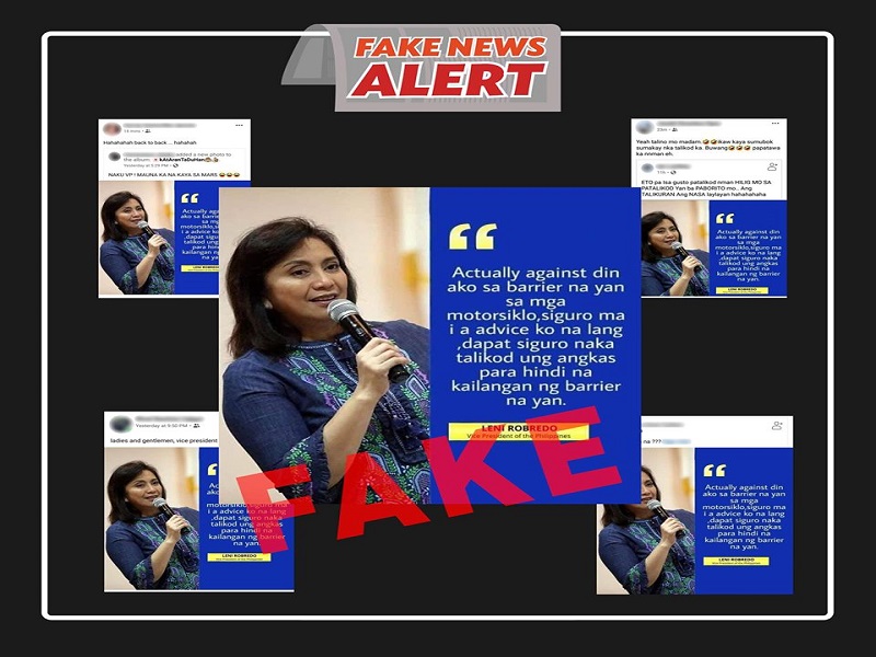 VP Robredo sa mga nagkalat niyang fake quotes: Galawang troll nga naman