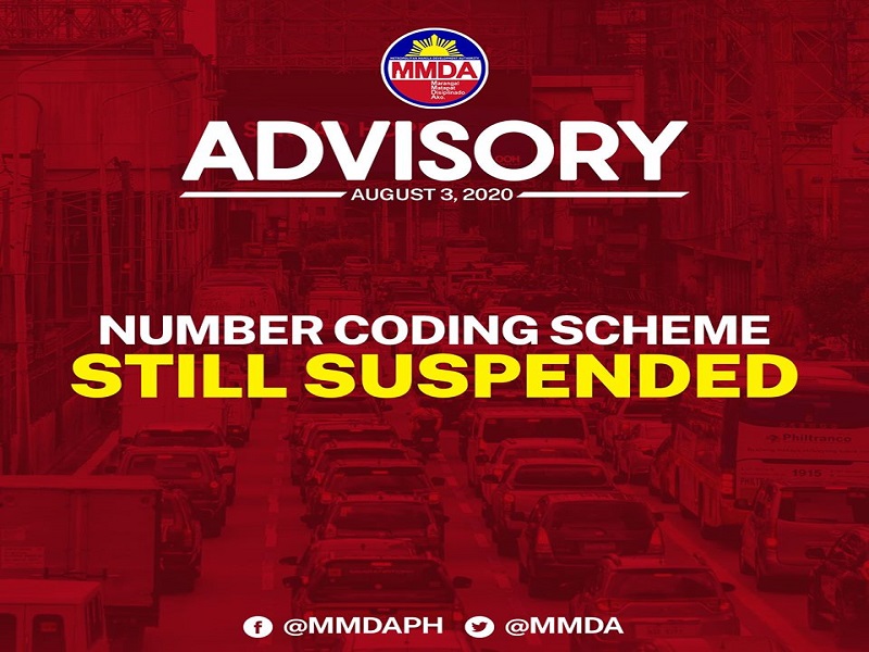 Number coding mananatiling suspendido sa pagbabalik ng GCQ sa Metro Manila