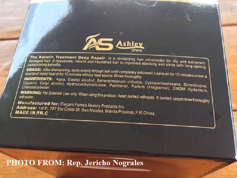 LOOK: Pilipinas tinawag na “Province of China” sa packaging ng isang Keratin Treatment product