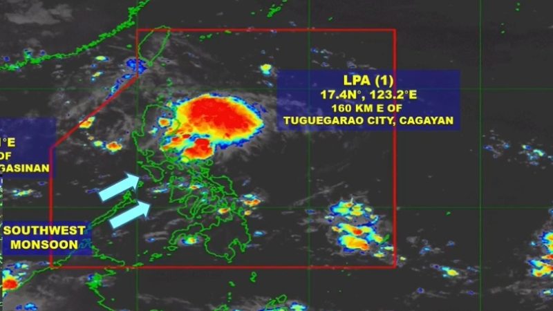 Dalawang LPA binabantayan ng PAGASA