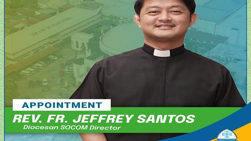 Diocese ng Antipolo may bagong SOCOM Director