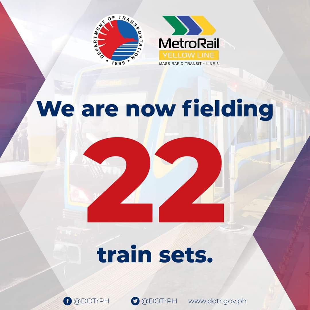 RECORD-BREAKING: MRT-3 nakapagpabiyahe ng 22 tren