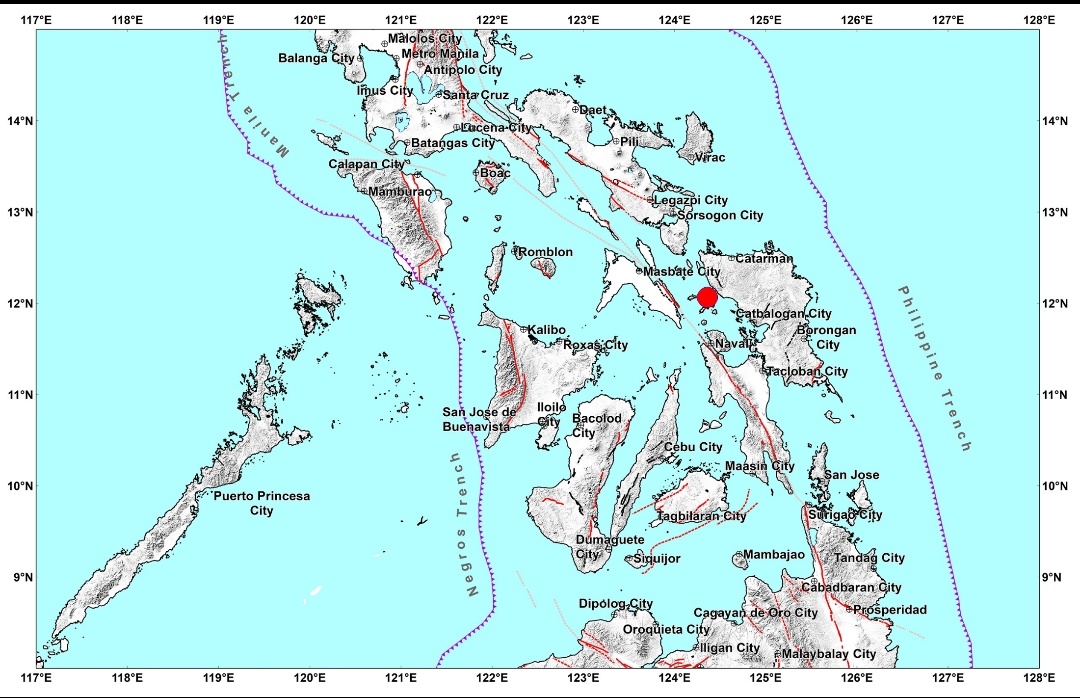 Samar niyanig ng magnitude 3.5 na lindol