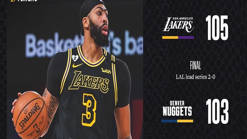 Lakers wagi kontra Nuggets sa Game 2 ng NBA Western Conference Finals