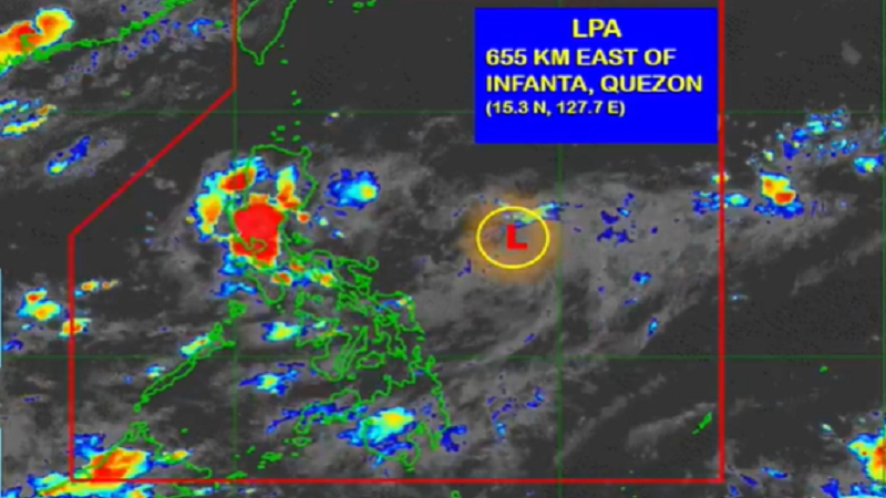 LPA sa Quezon posibleng maging ganap na bagyo ayon sa PAGASA