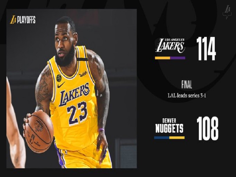 Lakers wagi sa Game 4 ng NBA Western Conference Finals