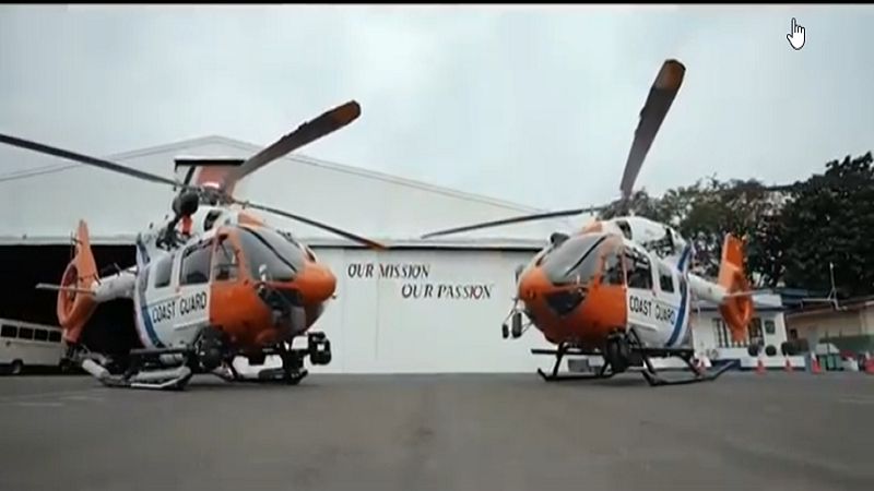 Coast Guard ipinakita na ang dalawang bagong helicopters na made in Germany