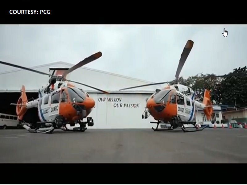 Coast Guard ipinakita na ang dalawang bagong helicopters na made in Germany