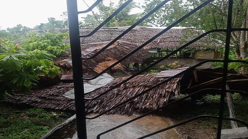 Buhawi nanalasa sa bayan ng Lupon, Davao Oriental