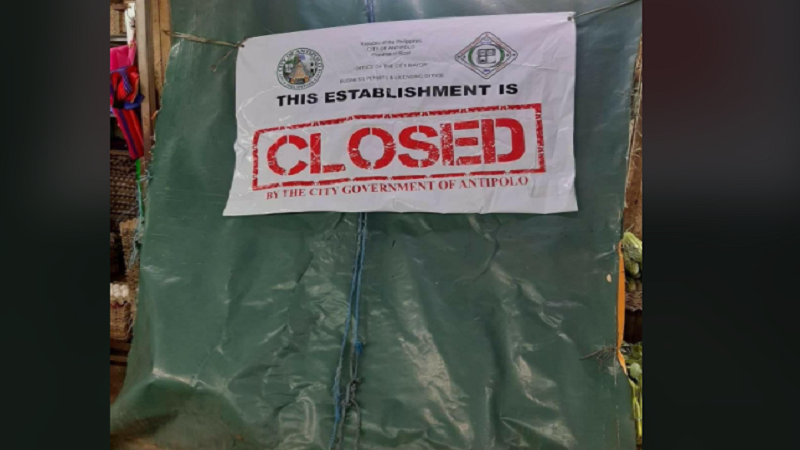 Ilang tindahan sa dalawang palengke sa Antipolo ipinasara dahil sa paglabag sa health and safety protocols ng mga vendor