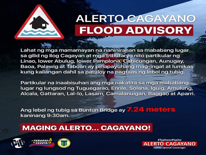 Mga residente malapit sa Cagayan River pinaghahanda sa posibleng paglikas