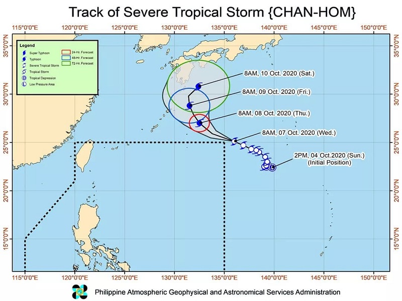 Severe Tropical Storm Chan-Hom hindi na papasok sa bansa – PAGASA