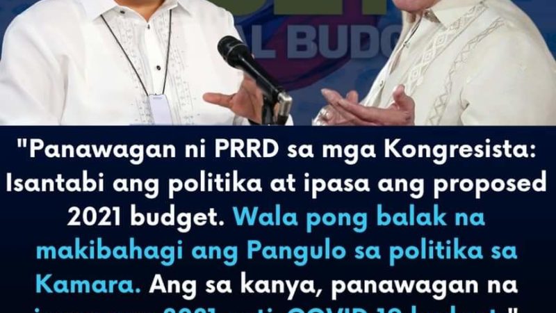 Pangulong Duterte sa mga Kongresista: Isantabi niyo muna ang pulitika