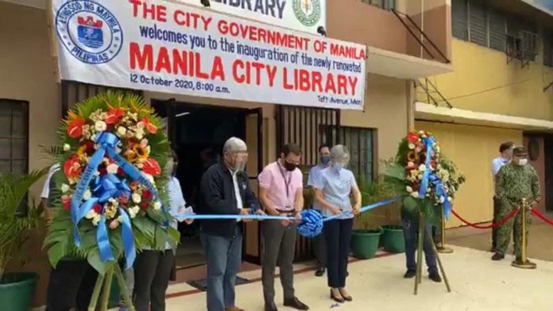 Manila City library muling binuksan sa publiko