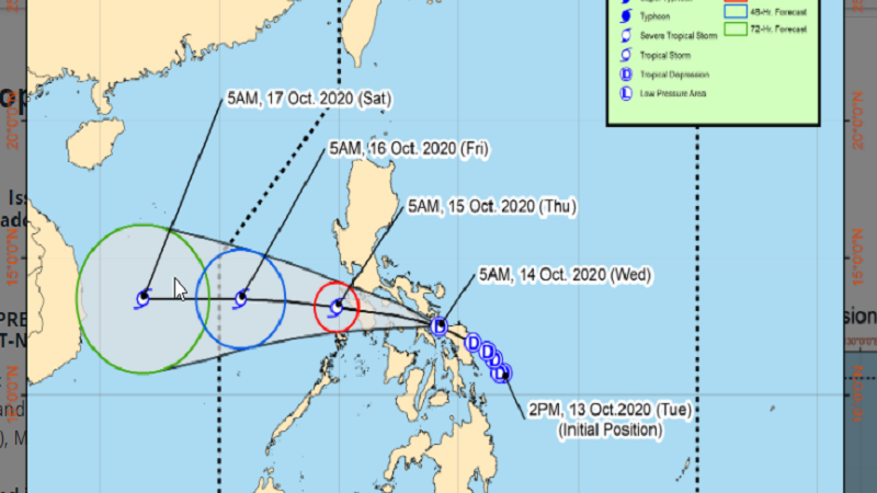 Bagyong Ofel napanatili ang lakas; maraming lugar sa Luzon nakasailalim sa Signal No. 1