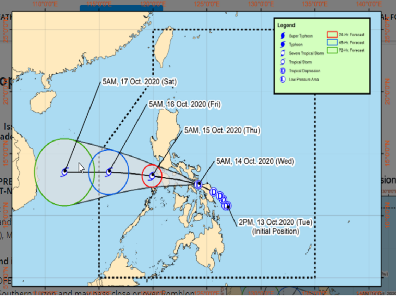 Bagyong Ofel napanatili ang lakas; maraming lugar sa Luzon nakasailalim sa Signal No. 1