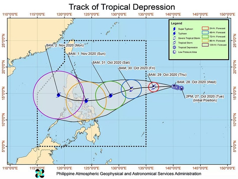 Bagyo sa labas ng bansa lalakas pa at magiging tropical storm ayon sa PAGASA