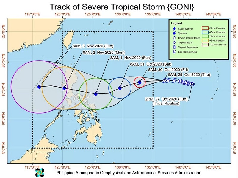 Bagyo sa labas ng bansa lumakas pa, isa nang severe tropical storm ayon sa PAGASA