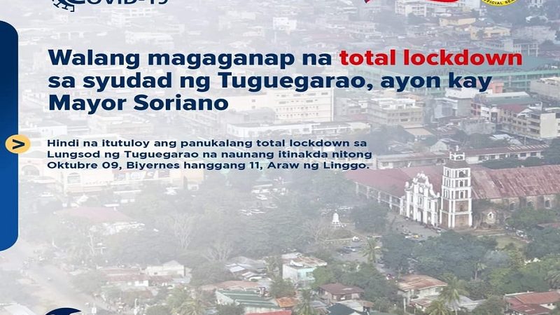 Total lockdown sa Tuguegarao City hindi na itutuloy