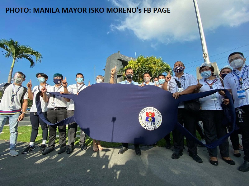 Target ng Manila City LGU na makapamahagi ng isang milyong libreng face masks sa mga residente naabot na