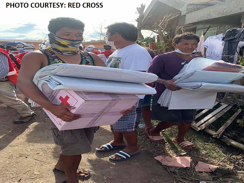 172 pamilya sa San Andres, Catanduanes inabutan ng tulong ng Red Cross