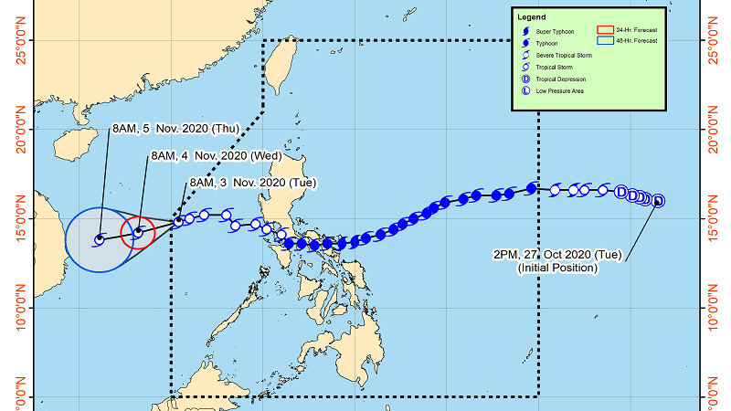 Tropical Storm Siony lumakas pa; mabagal pa ring kumikilos sa Philippine Sea