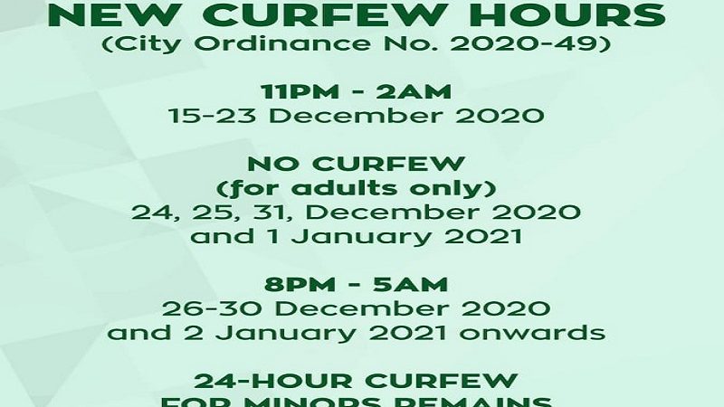 Bagong curfew hours ipatutupad sa Navotas City