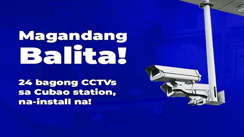 24 bagong CCTVs naikabit na Cubao station ng MRT-3