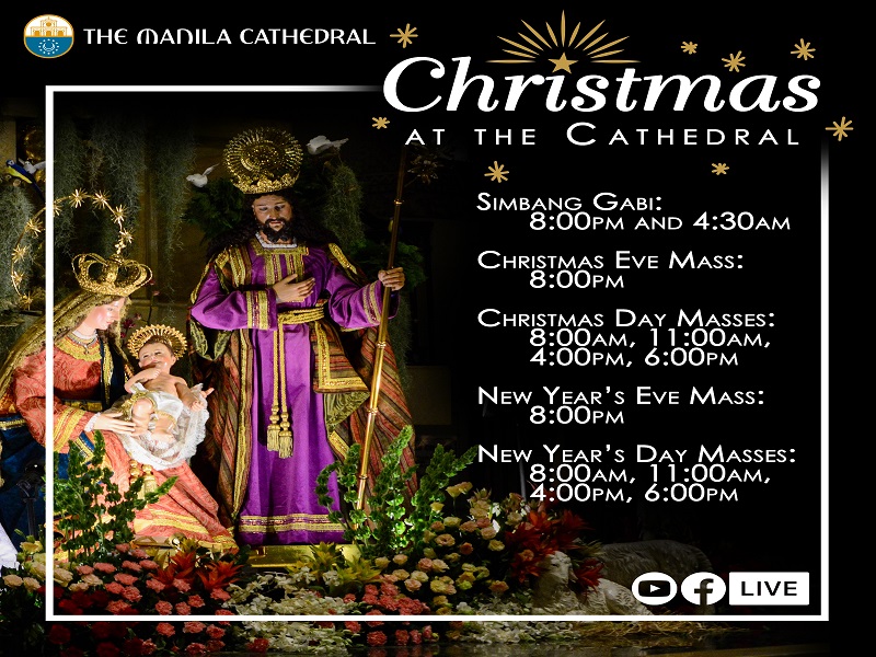 TINGNAN: Manila Cathedral inilatag na ang schedule ng aktibidad para sa Christmas season