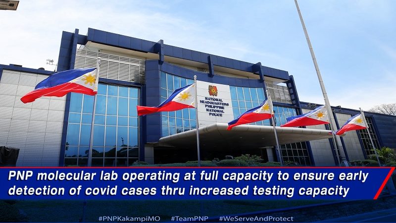 PNP nakapagsasagawa ng 420 COVID-19 tests kada araw