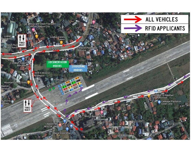 Number coding paiiralin sa pagpapakabit ng RFID stickers sa Baguio City