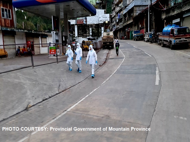 Tatlong barangay sa Bontoc, Mt. Province isinailalim sa lockdown