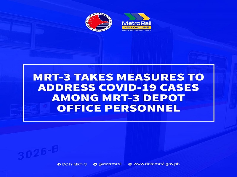 36 depot personnel ng MRT-3 nagpositibo sa COVID-19