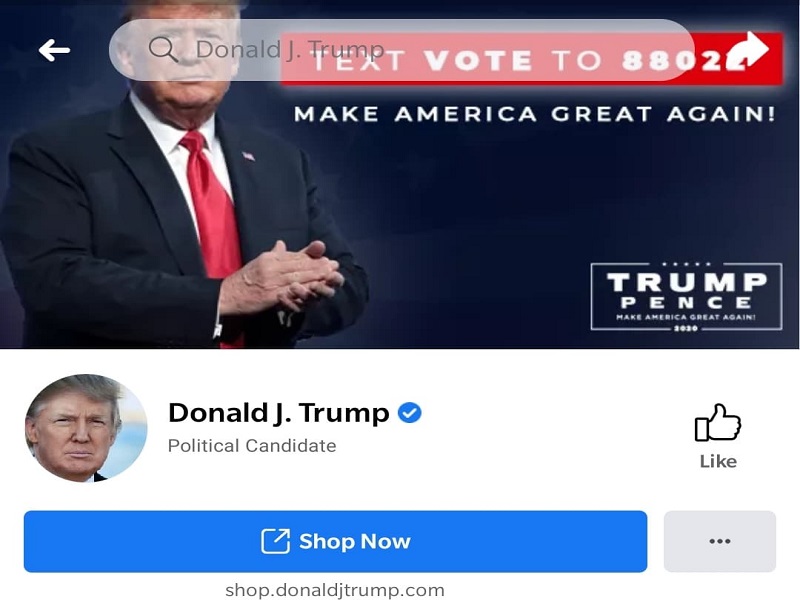 Facebook at Instagram account US President Donald Trump pinatawan ng indefinite suspension