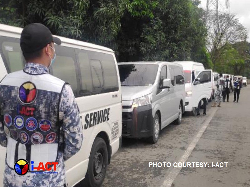 17 colorum na sasakyan hinuli ng I-ACT sa ikinasang operasyon sa Laguna