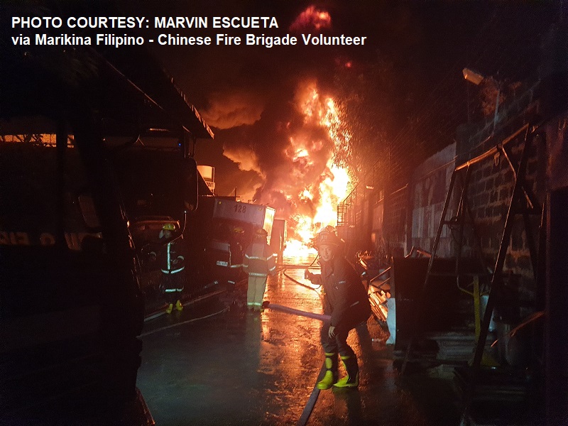 Warehouse ng pintura nasunog sa Pasig