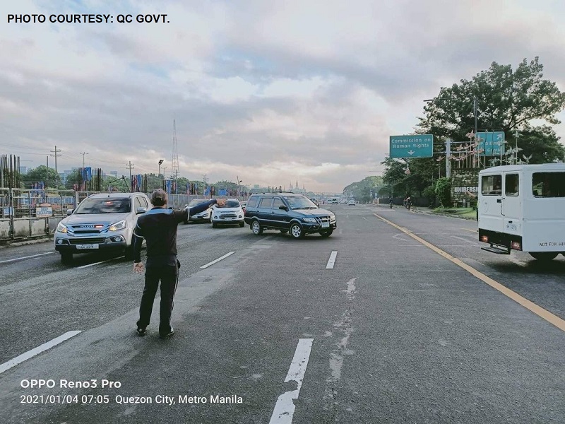 LOOK: Zipper lanes sa Commonwealth Avenue binuksan na