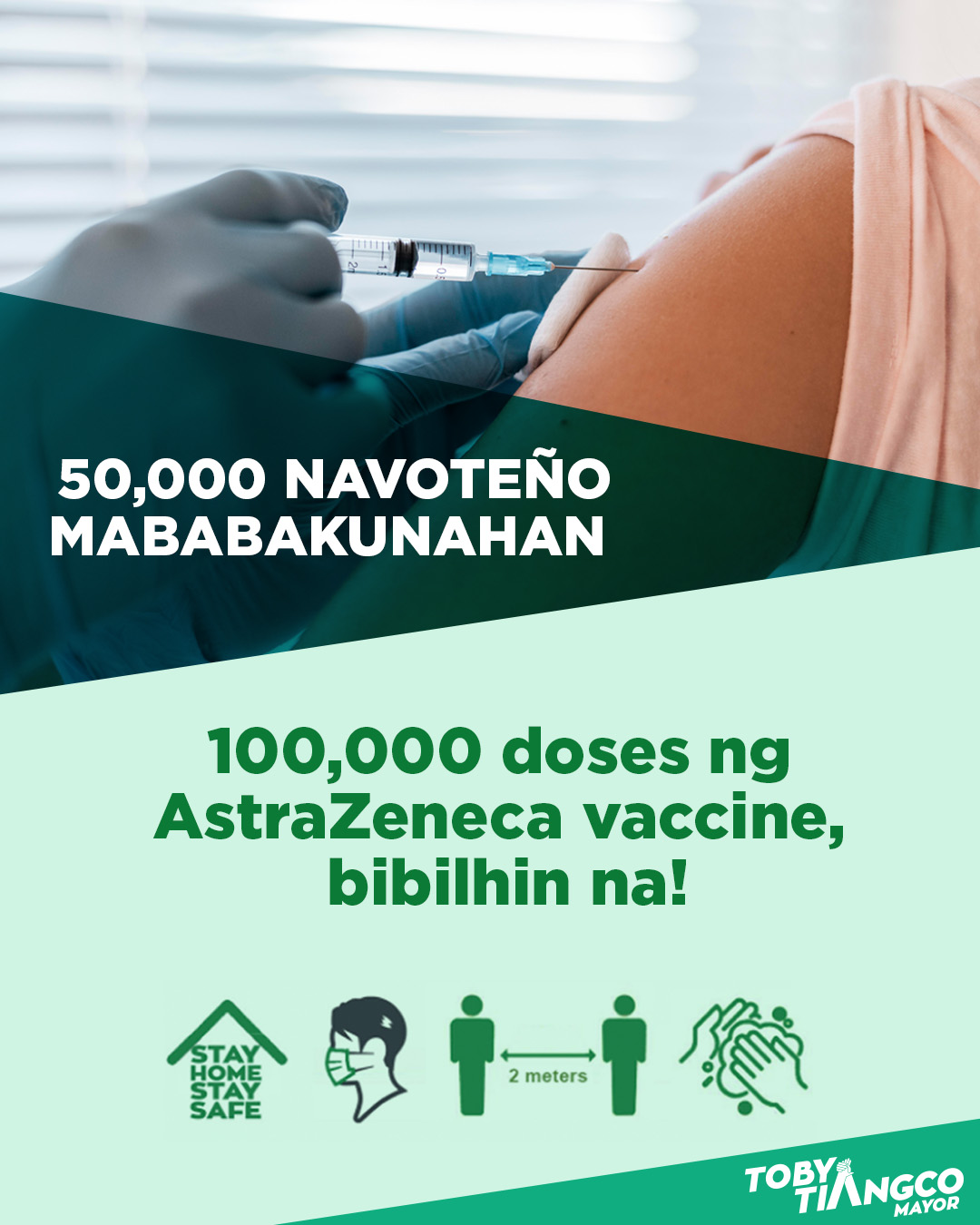 Navotas City LGU bibili din ng 100,000 doses ng COVID-19 vaccine sa AstraZeneca