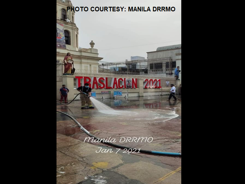 Palibot ng Quiapo Church, nilinis na