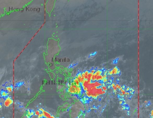 Easterlies at tail-end of a frontal system magpapaulan sa ilang rehiyon