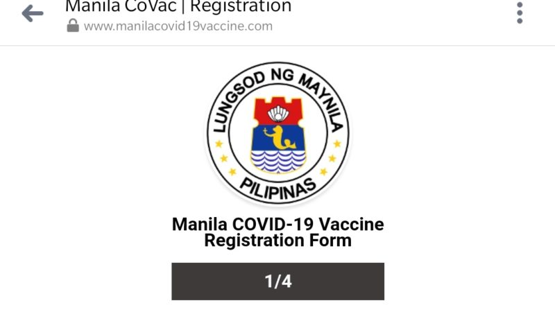 Mahigit 67,000 nakapagparehistro na para sa COVID-19 Vaccination Program sa Maynila