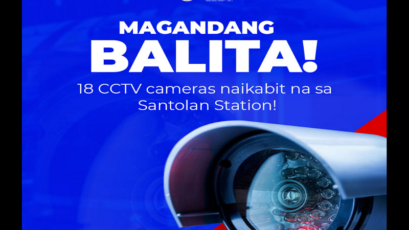 8 CCTV cameras naikabit na sa Santolan station ng MRT-3