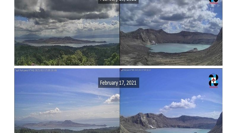 69 na volcanic tremor naitala sa Bulkang Taal