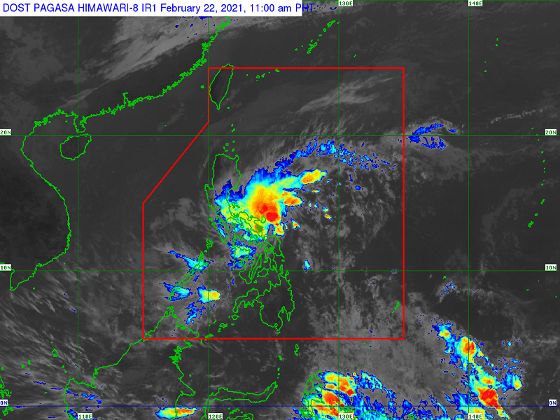 Tropical Depression Auring nag-landfall sa Batag Island; bilang ng mga lugar na nakasailalim sa signal number 1 nabawasan na