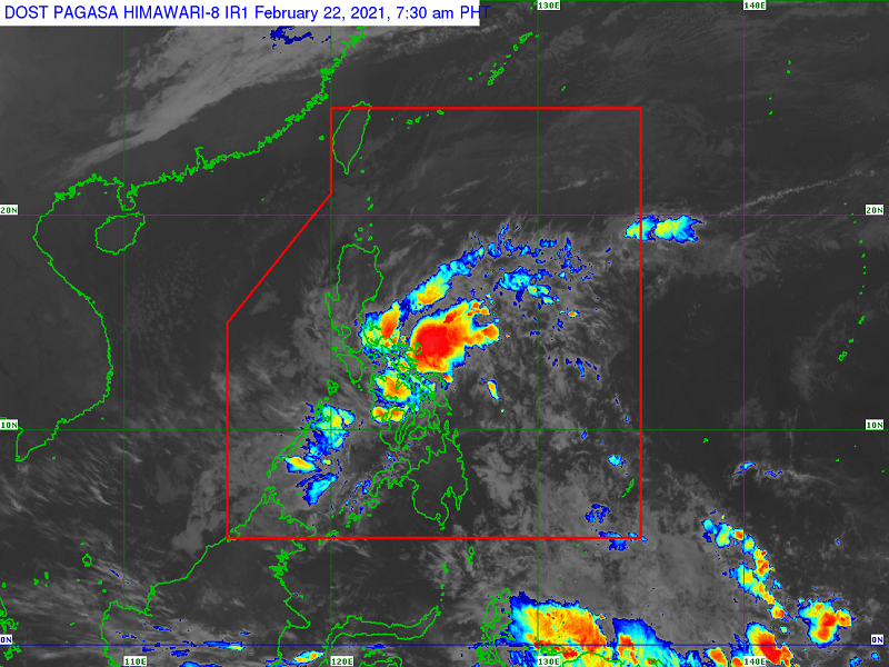 Tropical Depression Auring tatama sa kalupaan ng Eastern Samar sa susunod na mga oras; posibleng humina pa at maging LPA na lang